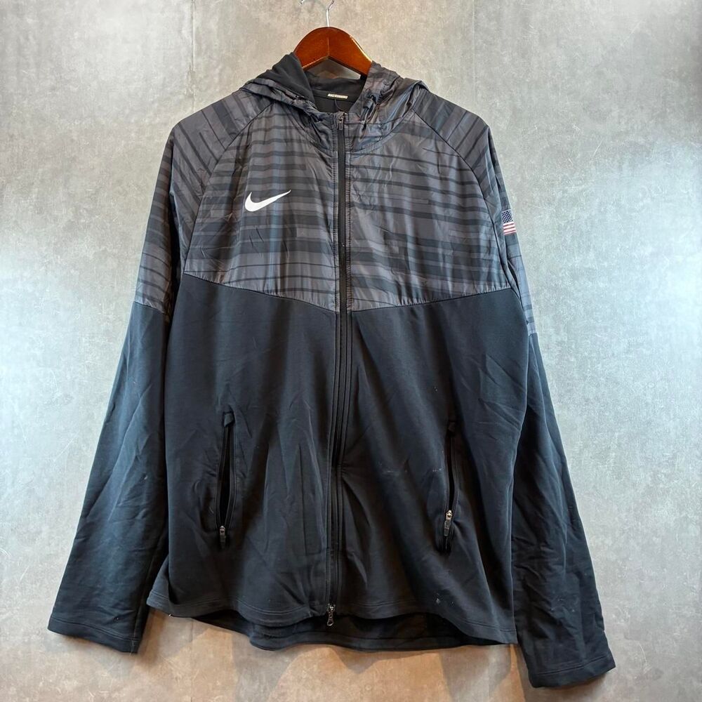 Nike Men's Black and Grey Jacket